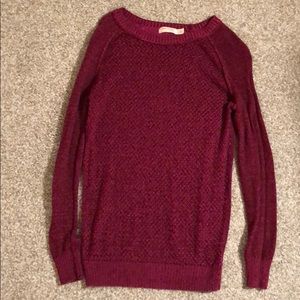 Burgundy sweater